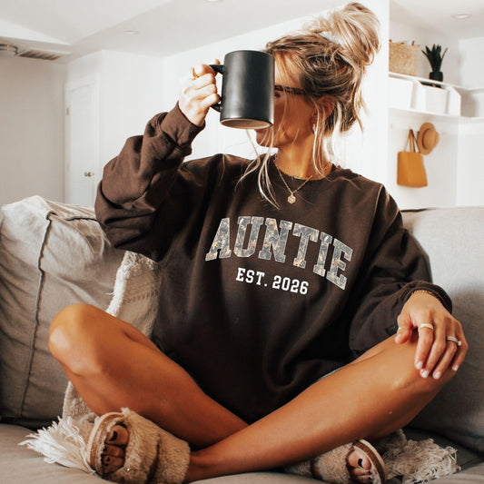 Custom Camo Auntie Sweatshirt