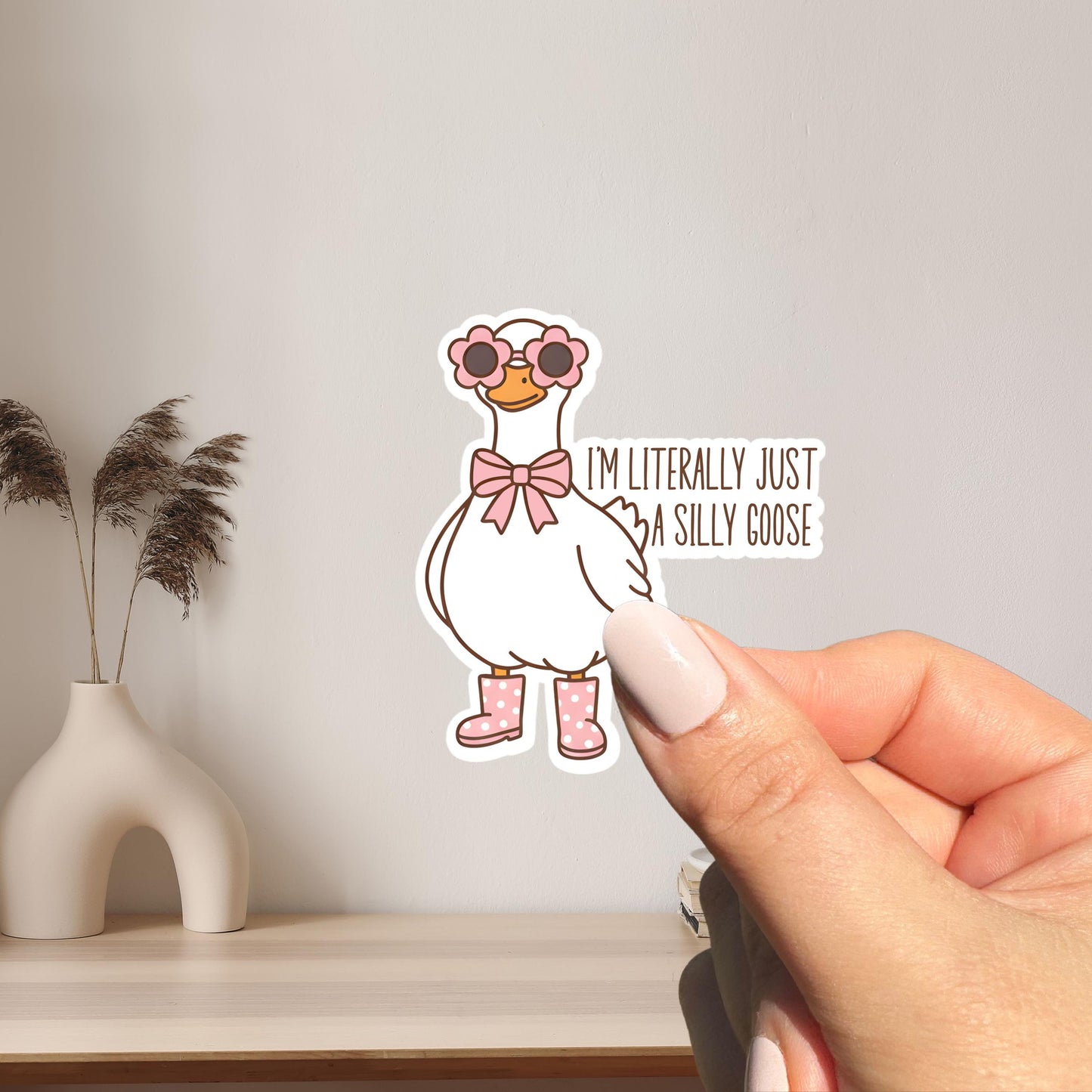 Coquette Goose Sticker
