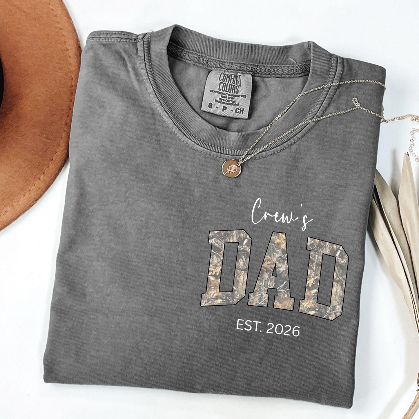 Personalized Dad Shirt With Kid Name