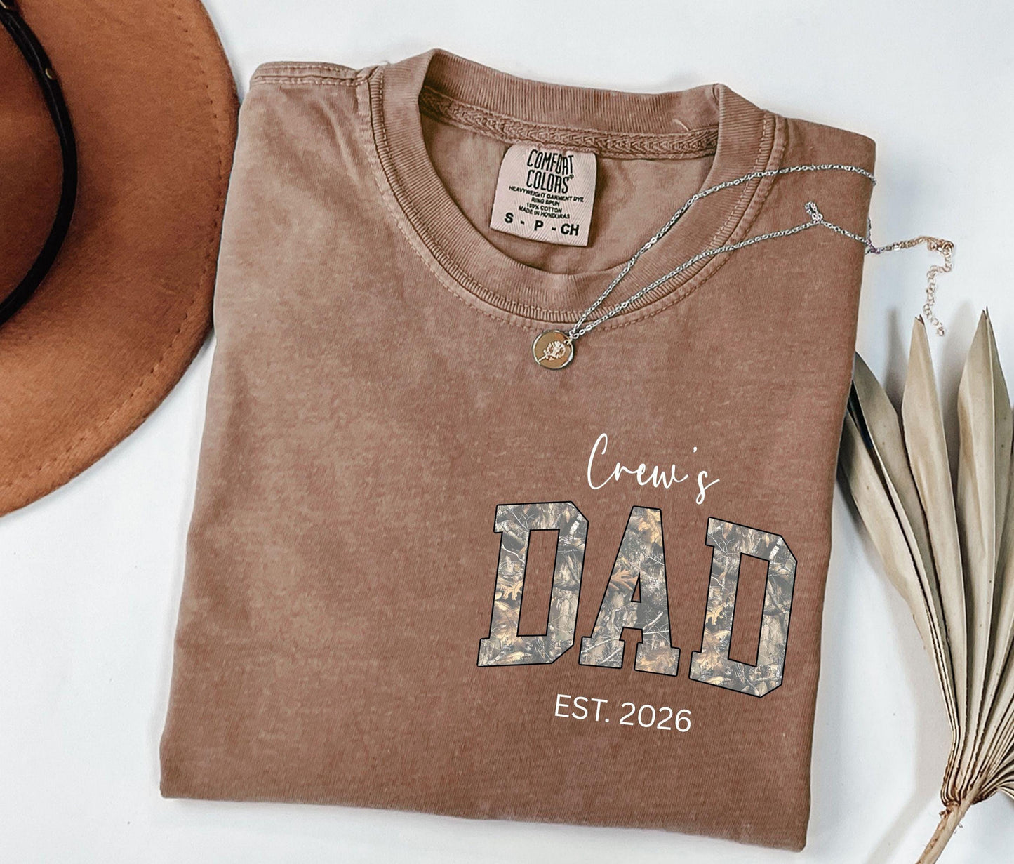 Personalized Dad Shirt With Kid Name