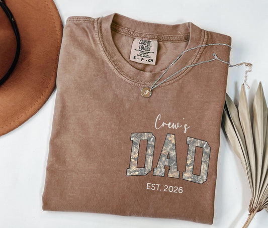 Personalized Dad Shirt With Kid Name