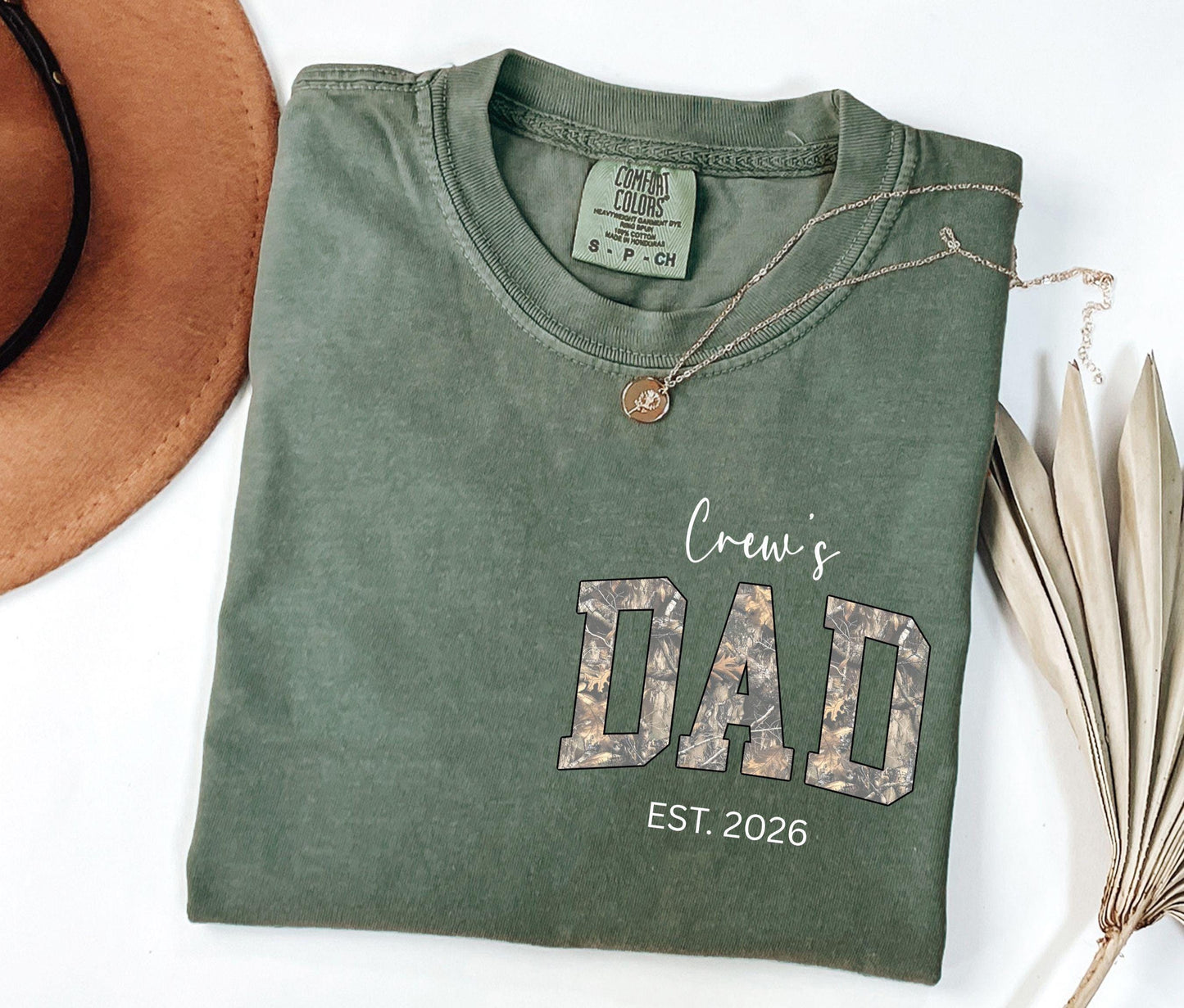 Personalized Dad Shirt With Kid Name