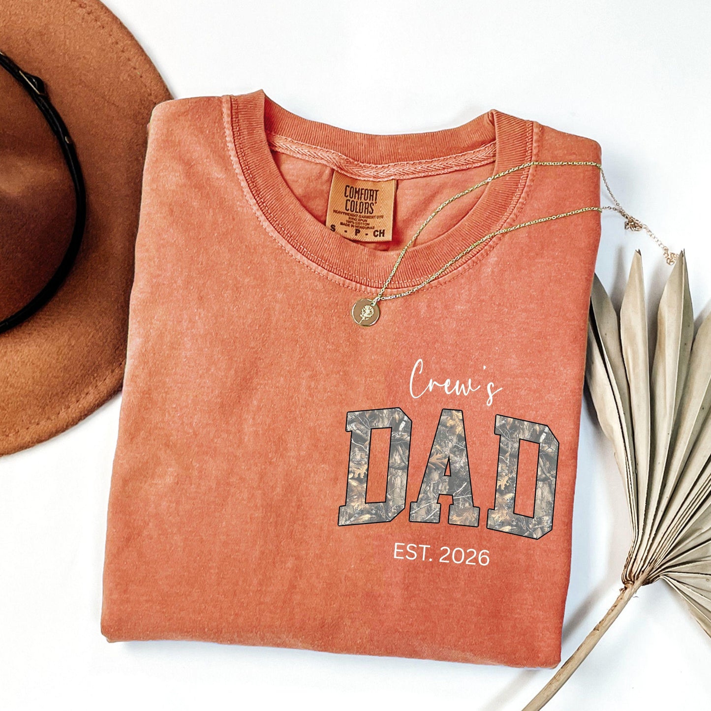 Personalized Dad Shirt With Kid Name