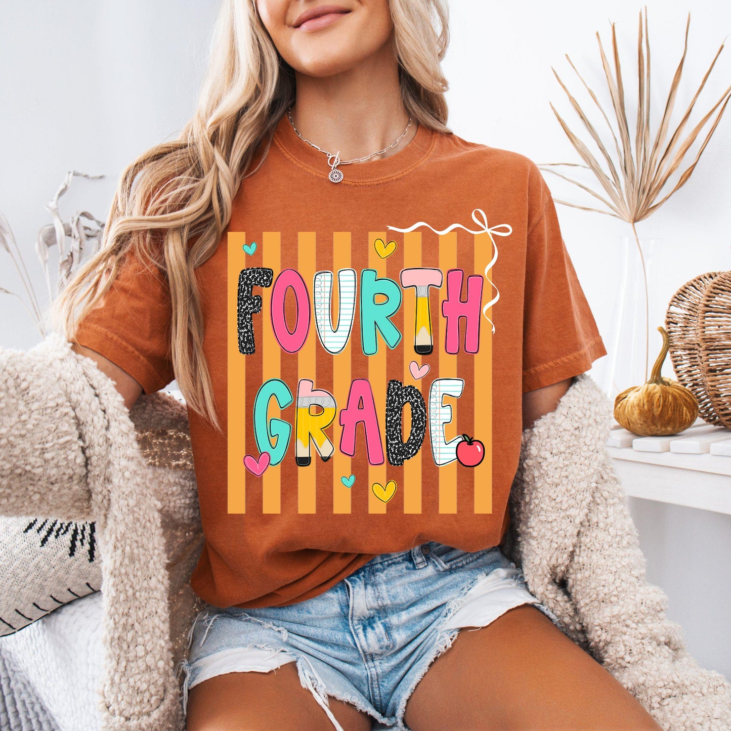Fourth Grade Teacher Shirt