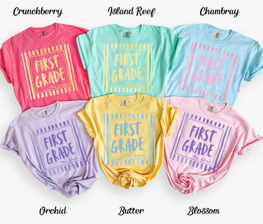 Custom First Grade Teacher Shirt
