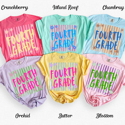 Fourth Grade Teacher Shirt