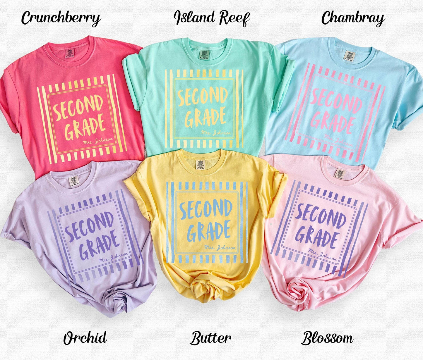 Custom Second Grade Teacher Shirt