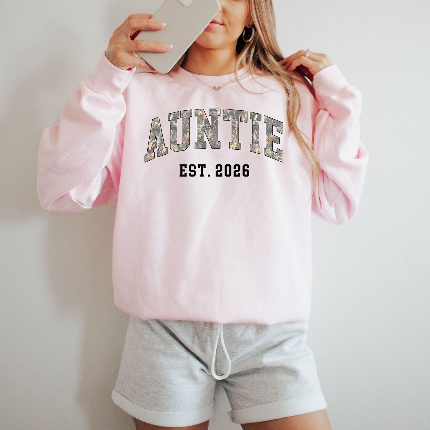Custom Camo Auntie Sweatshirt