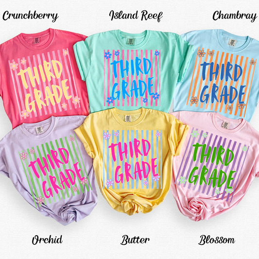 Third Grade Teacher Shirt