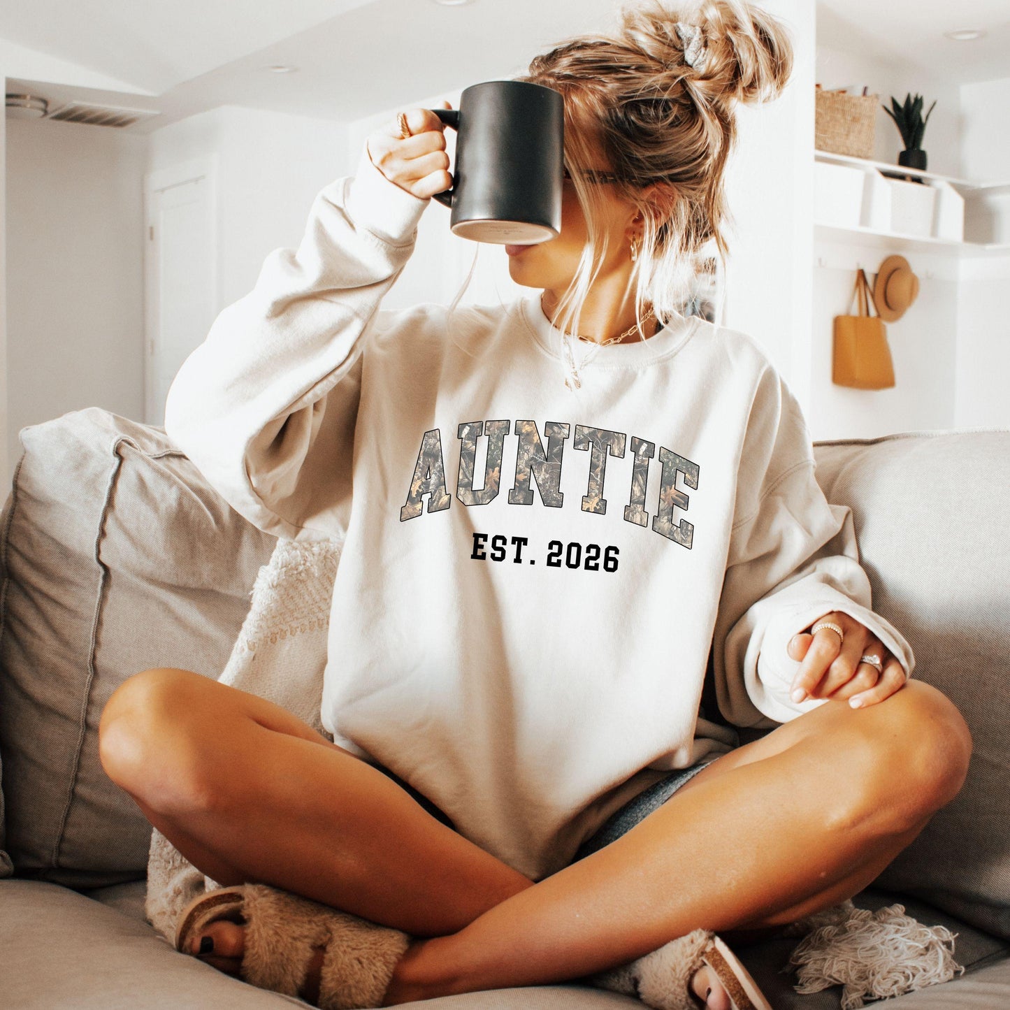Custom Camo Auntie Sweatshirt