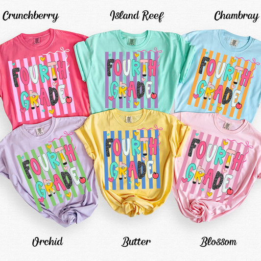 Fourth Grade Teacher Shirt